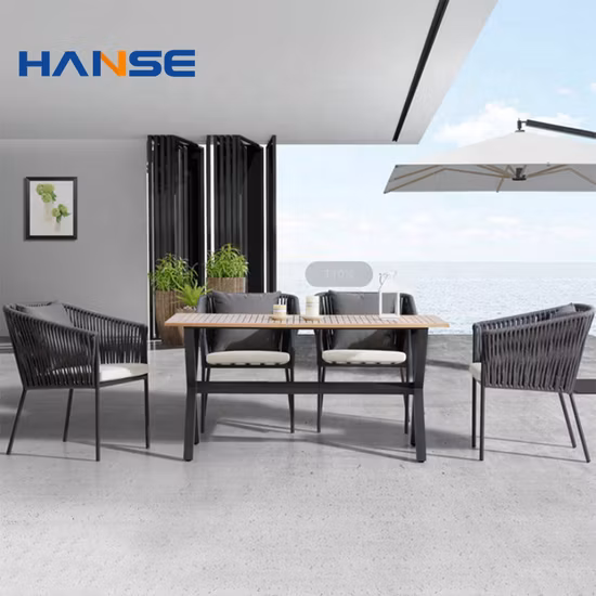 Konversations-Couchtisch und Stühle, Esszimmer-Sofa-Möbel-Sets, Korb-Rattan-Garten-Außen-Bistro-Terrassen-Set im Angebot